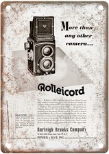 1952 Rollei Vintage Film Camera Advertisement Retro Look Metal Sign C1621 picture