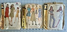 Vtg 1970 McCalls Sewing Patterns Lot Of 3 Miss Sz 14 Cut 2266,2457,2356 Jumpsuit picture