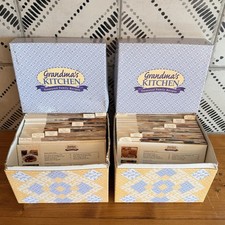 VTG Grandma’s Kitchen Treasured Family Recipes 2 Boxes Hundreds of Recipe Cards picture