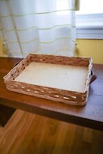Pyrex Corning Ware Wicker Leather Basket Carrier 233N For 13”x9” Casserole Dish picture