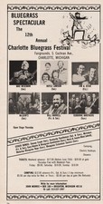 1984 Charlotte Bluegrass Festival Michigan Mac Wiseman Doyle Lawson Promo Ad picture