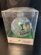 Rare NIB 2020 Kurt Adler Girl Scouts Glass Ball Ornament GS4201 picture