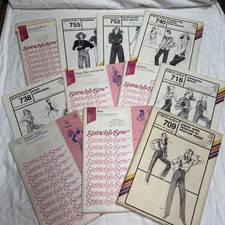 Lot 11 Vintage Stretch & Sew Clothes Patterns 1980s Women’s Uncut picture