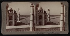 Photo:Agra India Taj Mahal Jumna River 1903 Stereoview Photo picture