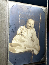 Antique Boarded Identified Baby White Dress Williamsburg PA picture