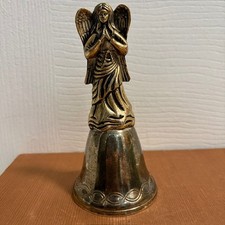 1999 Madison Avenue Making Spirits Bright Silverplate Angel Bell 4th Ed 5.25