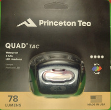 Princeton Tec Quad TAC LED Operators Headlamp U.S. Military 78 Lumens IPX7 Medic picture