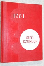 1961 William Travis High School Yearbook Annual Austin Texas TX - Rebel Roundup picture