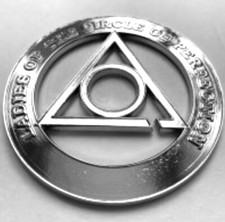 Masonic  Metal Chrome Ladies of the circle of perfection  chrome emblem picture