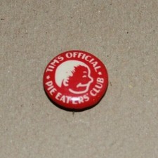 Vintage Tim's Official Pie Eaters' Club Pinback Button picture