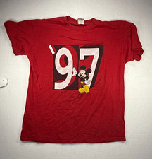 Vintage 1997 Walt Disney World Mickey Mouse T-Shirt Made in USA XL Single Stitch picture