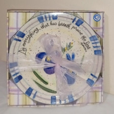Enesco Julie Ueland Plate Psalm 150:6 ... everything that has breath... NIB 1999 picture