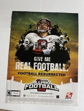 All-Pro Football 2K8 Xbox 360 PS3 2K Sports Print Ad Poster picture