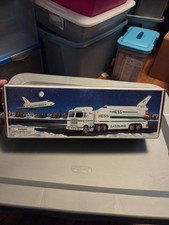 1999 Hess truck Toy Helicopter with Motorcycle and Cruiser New in Box picture