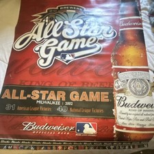 Budweiser Brewers All-Star Game Milwaukee 2002 Breweriana Sign picture