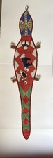 Vintage Nigerian Yoruba beaded lizard wall hanging 54” African ceremonial Sash picture