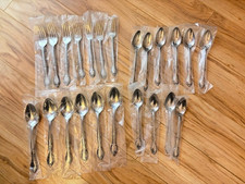 NEW Lot of 23 Hampton Court Stainless Flatware Silverware Japan Forks Spoons picture