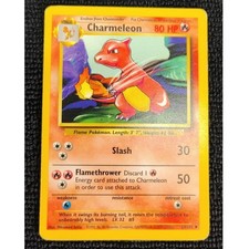Pokemon Charmeleon 24/102 Base Set Rare Uncommon Shadowless Vintage Trading Card picture