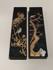 Vintage Chinese Ink sticks Cizhou state owned factory plum trees picture