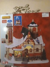 Lemax Santa's Chalet Christmas Village Lighted Smoking Building Missing Cord picture