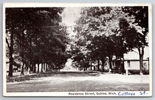 Vintage Postcard MI Gobles Cottage Street ~7932 picture