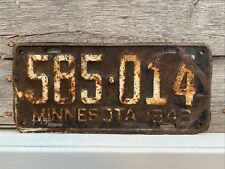 Minnesota License Plate 1948 #585-014 MN Automobile Tag ‘48 picture
