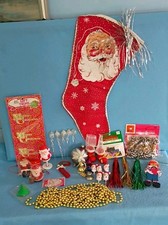Lot of Assorted Christmas Vintage & Mixed Materials Holiday Decor picture