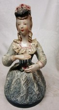 Lovely CORDEY VICTORIAN Lacy Green LADY FIGURINE 10