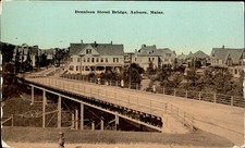 Auburn ME Street Bridge H. T. Tarr & Co. c1912 Vintage Postcard picture