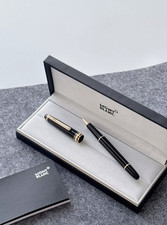 SALE Montblanc Meisterstück Classique 163 Rollerball Pen Black Gold Trim Germany picture