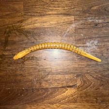 Vintage Reticulated 9” Wooden Snake hand Carved folk art wood picture