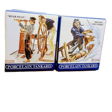 (4) VTG Norman Rockwell Seafarers Collection Tankard Mug Long John Silvers picture