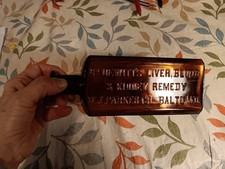 Vintage Dr. Dewitt's liver, blood & kidney remedy bottle F.E.R & Co. Amber picture