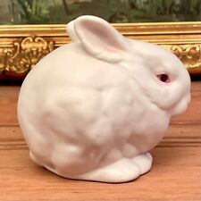 Vintage Cybis  Rabbit Bunny Bisque Porcelain Mr. Snowball 4x3x3.5