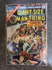 Giant-Size Man-Thing #2 Fantastic Four Tony Stark App Marvel Comics 1974 VF picture