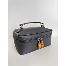 Gucci Vintage Bamboo Vanity Case in Grey #137266 picture
