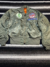 1960s Skyline USAF L-2b Flight  Jacket With F-106 Dart 49th F.I.S Patches picture