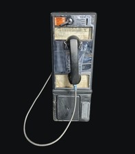 VINTAGE PAYPHONE. CHROME.  PLEASE READ NO KEYS picture