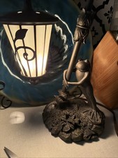 Whimsical Frog Sculpture Shaped Table Lamp with Stained Glass Shade Accent Light picture