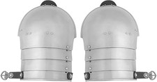 Medieval Steel Pauldrons Shoulder Armor Knight Spaulders LARP Cosplay Halloween picture