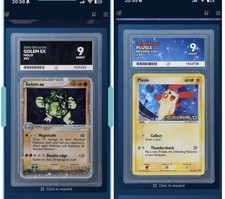 Ace 9 Plusle & Golem Graded Pokemon Cards picture
