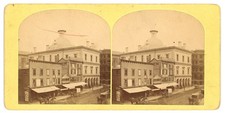 RHODE ISLAND STEREOVIEW - Providence Street Scene - 1870s picture
