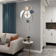 Inspired Modern Wall Clock Nordic Metal Hanging Clocks 3D Mute Design Art Decor picture
