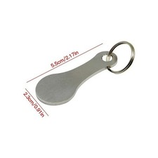 2pcs Metal Shopping Cart Tokens: Trolley Key Ring Coin Holder Keychain - NEW picture