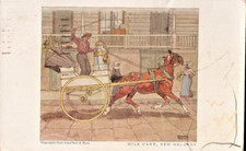 Milk Cart New Orleans Advertising Postcard Clothing Store Joplin Missouri picture