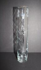 Etched Glass Single Bud Vase picture