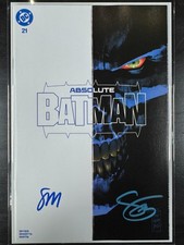 2X SIGNED ABSOLUTE BATMAN #21 SETH MANN EXCLUSIVE W COA SNYDER / MANN picture
