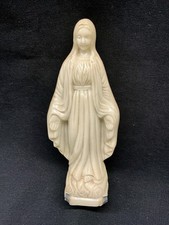VTG Our Lady of Grace Rosary Holder Including Vintage Rosary Made in Italy picture