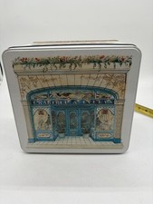 Vintage 1985 Crabtree and Evelyn Square Tin Kensington Palace,Garden,Hyde Park picture
