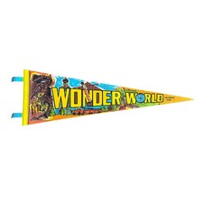 Vintage Wonder World San Marcos Texas Felt Souvenir Pennant 25